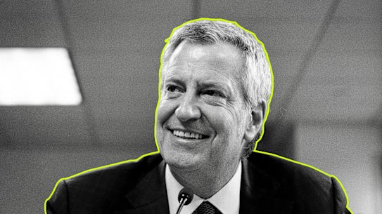 Former New York mayor Bil de Blasio.