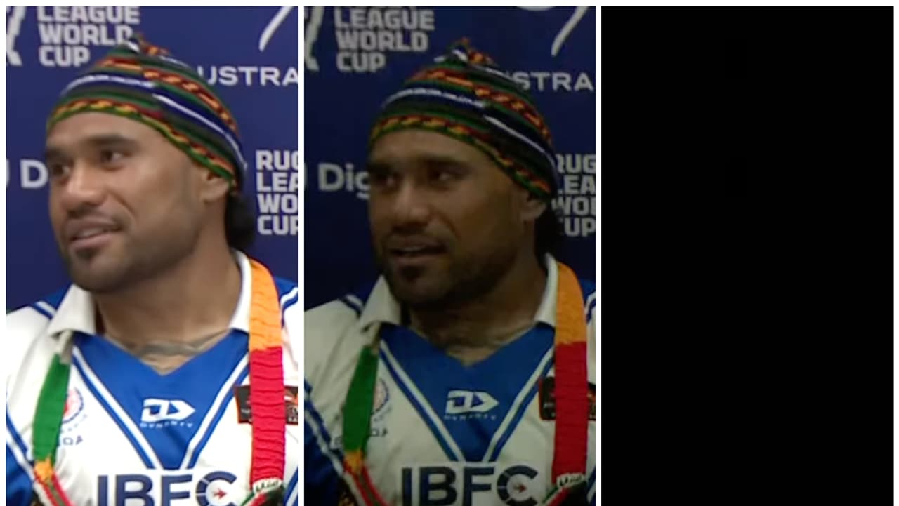 Rugby League World Cup 2026: Samoa vs Papua New Guina, lights go in press conference, hilarious moment, Junior Paulo