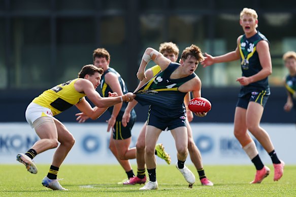 AFL draft prospect Arki Butler is likened to Sydney’s All-Australian forward Tom Papley.