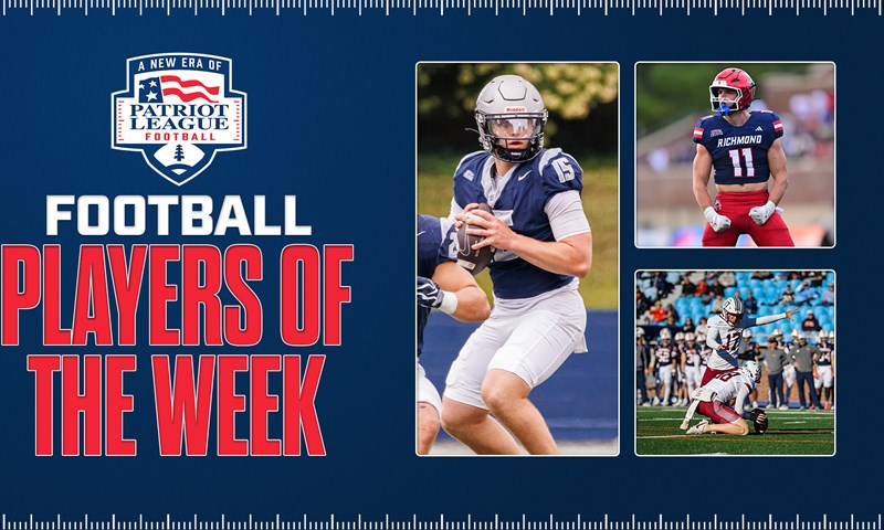 Patriot League Football Players of the Week Announced (10.26.26)
