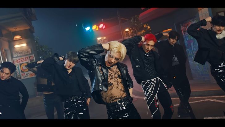 A scene from the music video for Stray Kids’ “Maniac.” Courtesy of JYP Entertainment