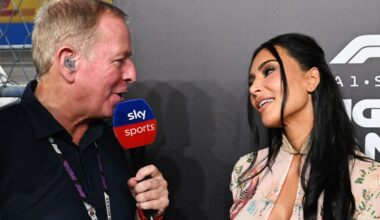 'Wrong foot': Kim Kardashian reunites with F1 icon Martin Brundle at Singapore Grand Prix after brutal snub