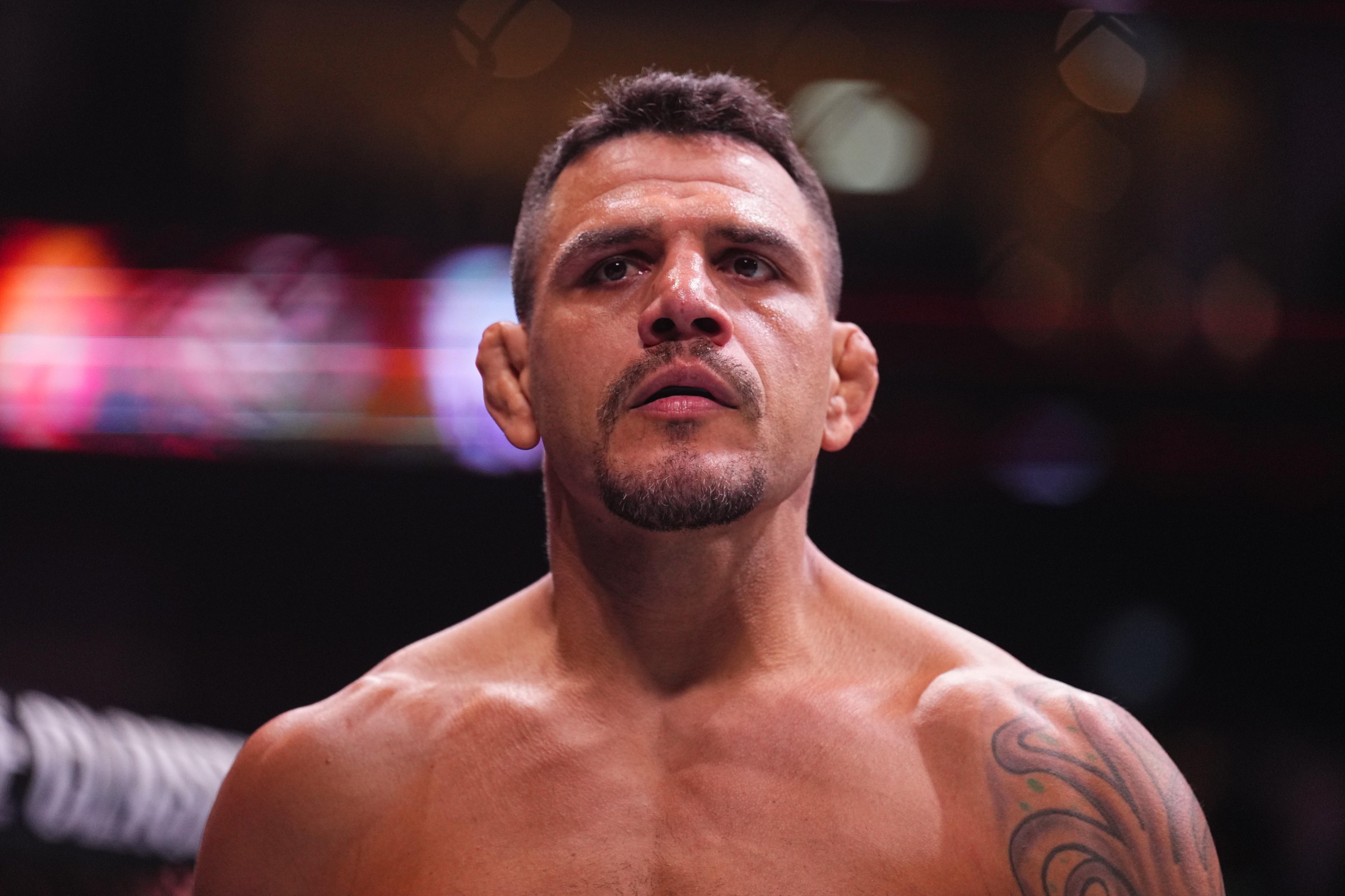 Rafael dos Anjos makes a rare appearance at UFC 332.
