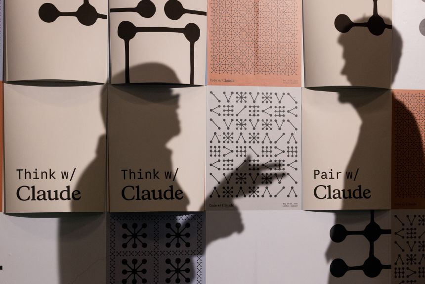 Branding for Claude Code at a conference in London on May 19.