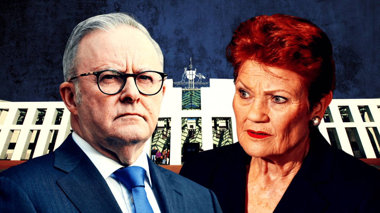Pauline Hanson accuses Prime Minister of hypocrisy over document questioning Helen Haines’ integrity after she criticised $6m golf course grant