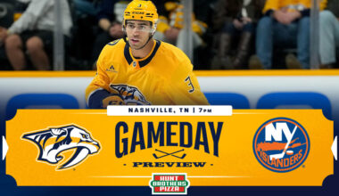 GAME DAY: Islanders vs. Preds, October 27