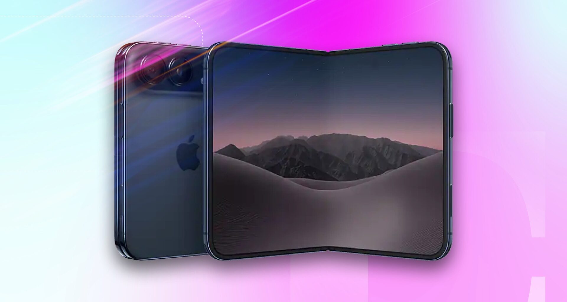 iPhone Duo on a CNET background