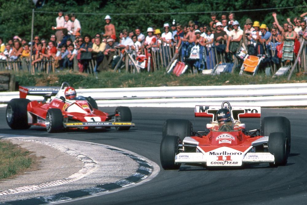 Hunt relished “fantastic” 
fight with Lauda, though
he would end up losing the win