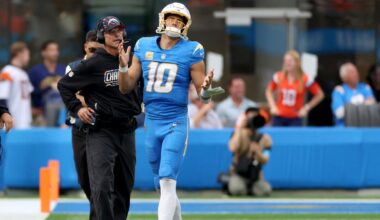 Chargers' 0-5 start: Justin Herbert's struggles, Jim Harbaugh and the NFL trade deadline
