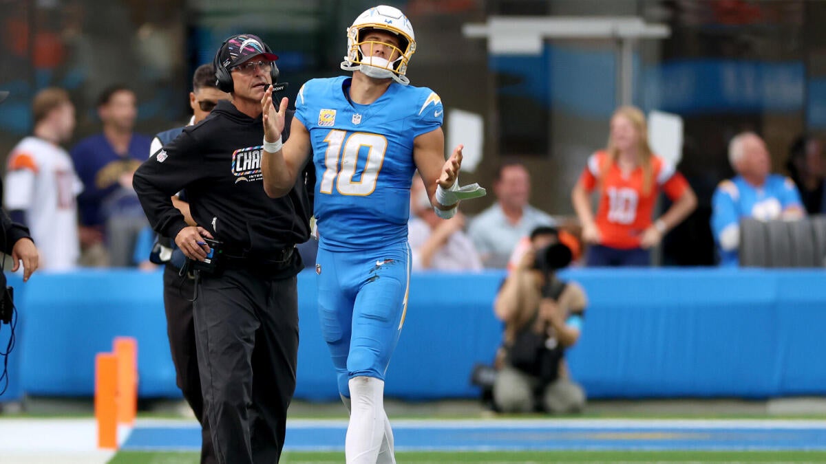 Chargers' 0-5 start: Justin Herbert's struggles, Jim Harbaugh and the NFL trade deadline