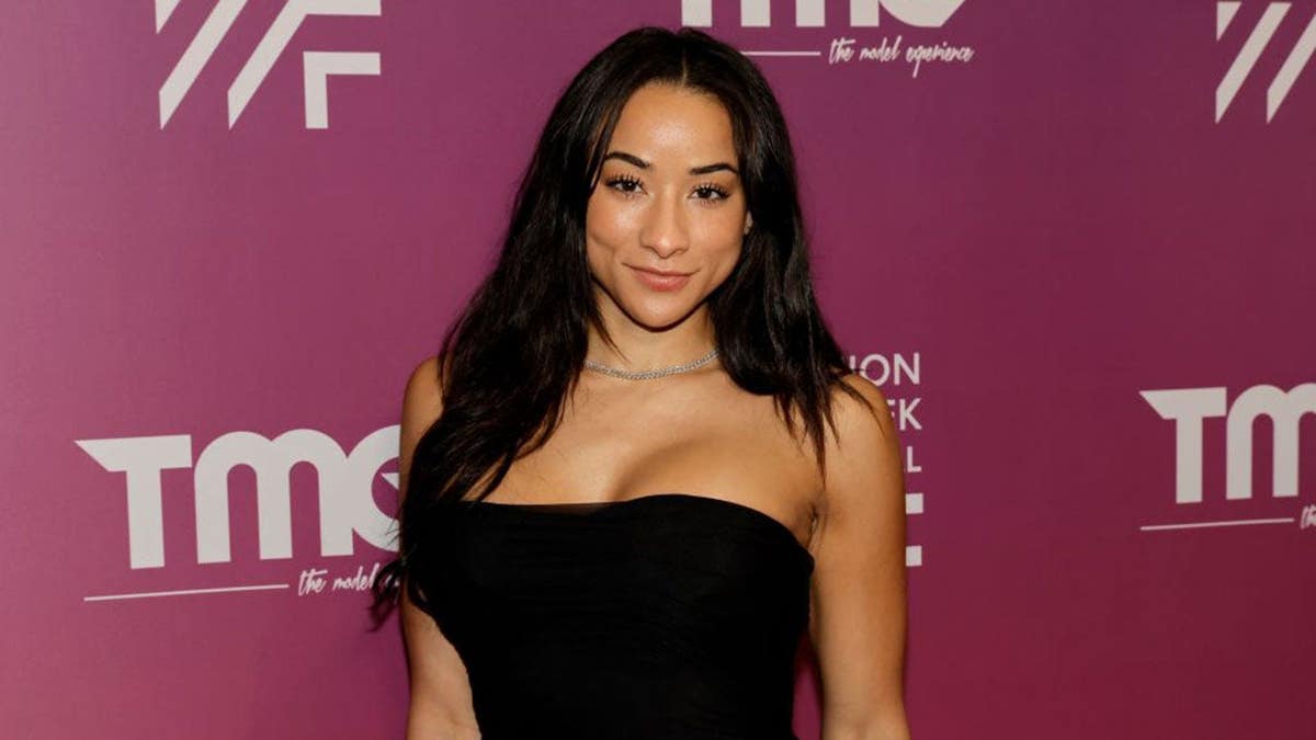 Keeta Vaccaro attends The Model Experience's Fashion Week Festival at the Los Angeles Convention Center.