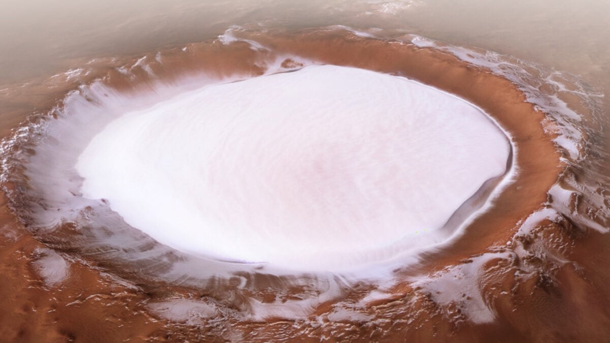 Scientists Thought Mars’s North Polar Ice Was 25% Dust. They Were Way Off