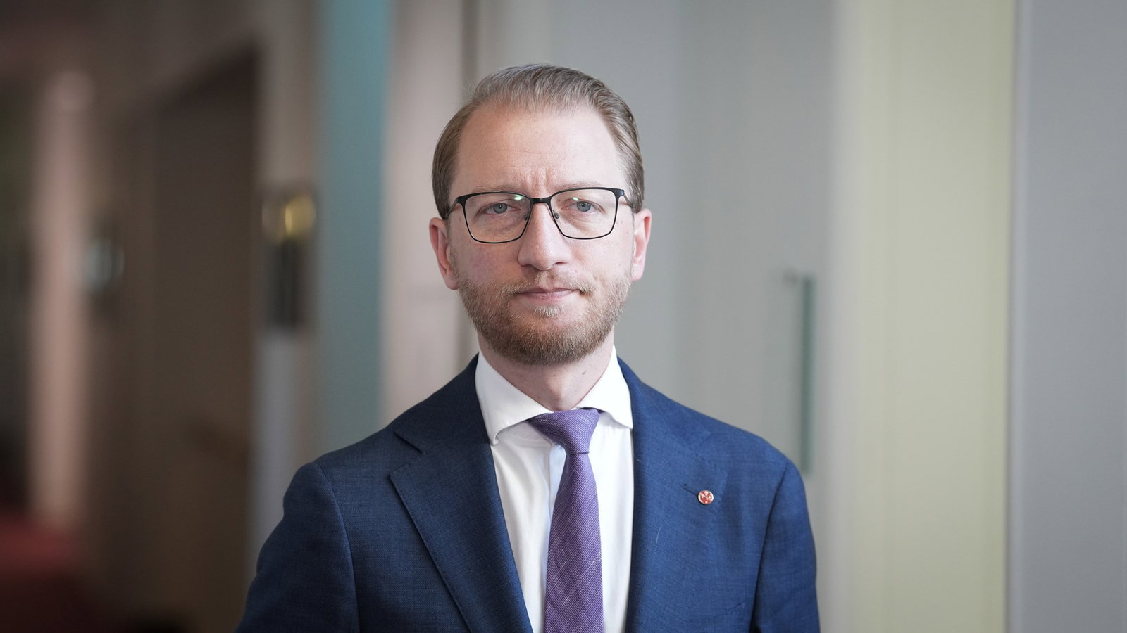 James Paterson looking serious
