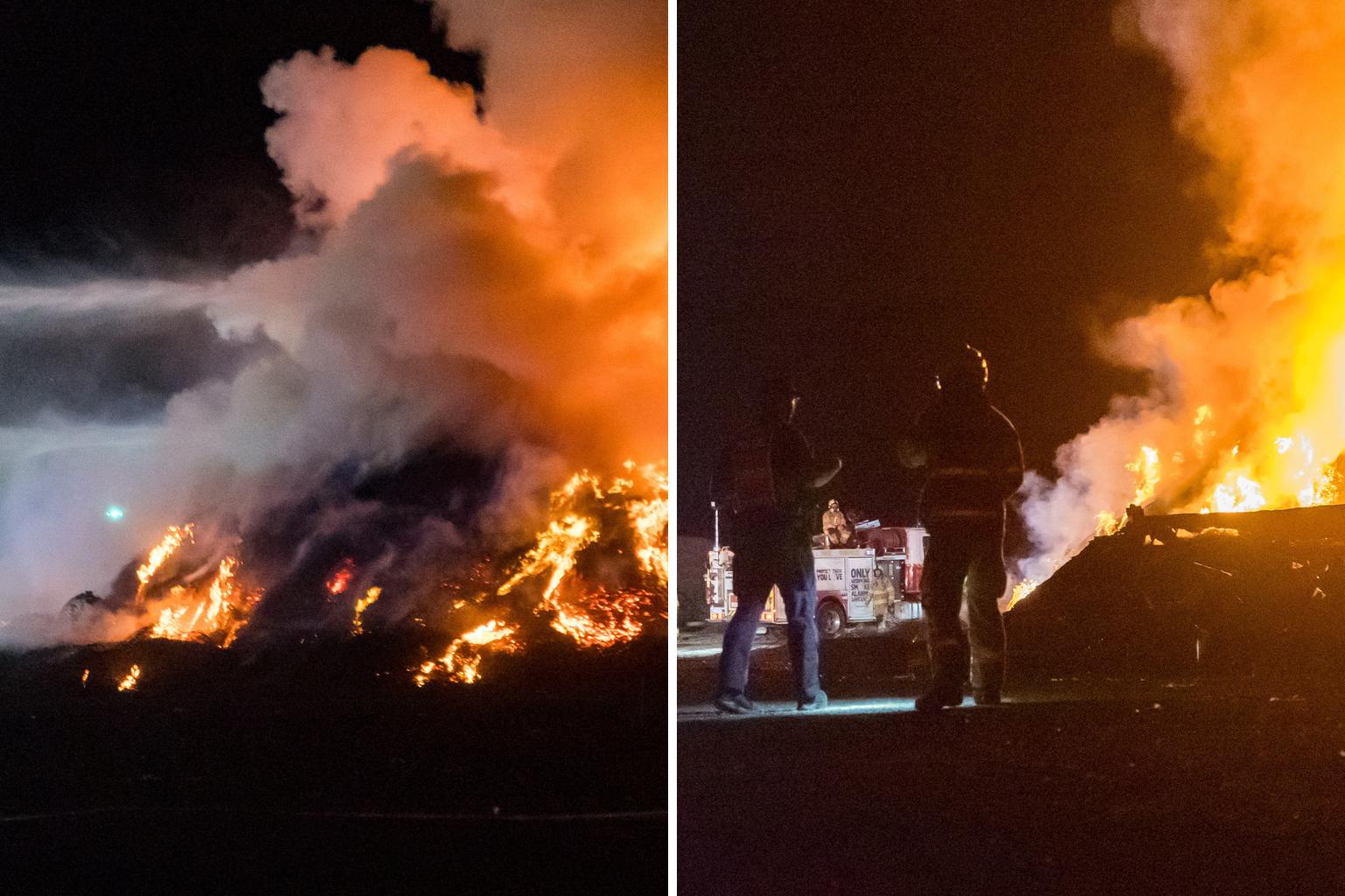 Glenorchy tip fire sends flames above Hobart’s northern suburbs