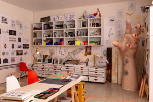 Recreation of Es Devlin's studio in Peckham