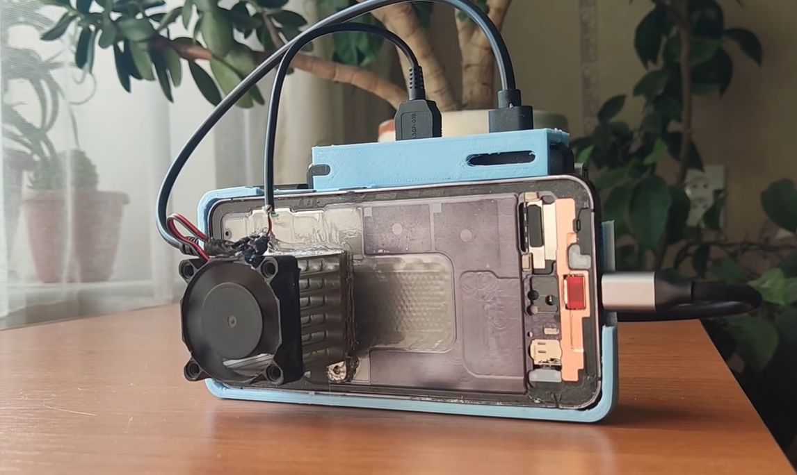 Turning A Run-Over Samsung Galaxy S23 Into A Gaming PC