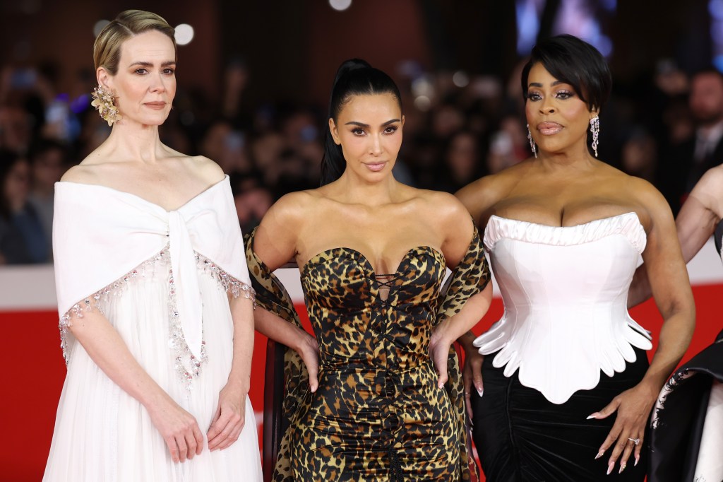 Sarah Paulson, Kim Kardashian, and Niecy Nash attend the "All's Fair" screening during the Rome Film Festival.