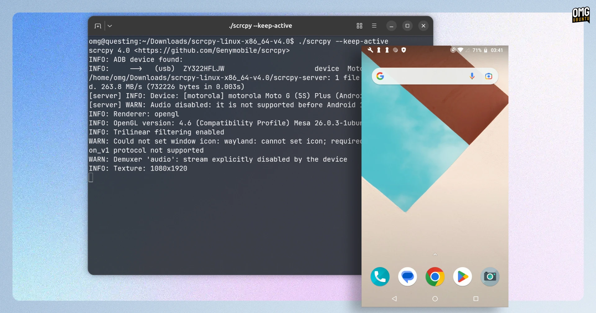 Scrcpy 5.0 adds hardware decoding for Android mirroring