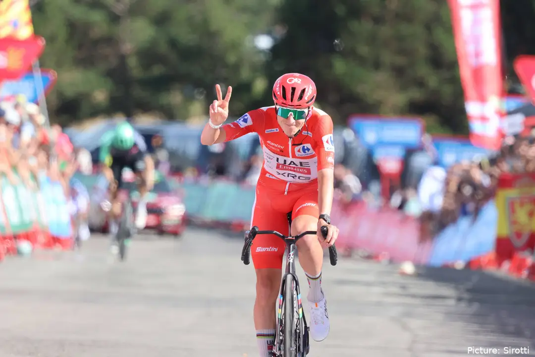 Tadej Pogacar was leading the Vuelta a España when he abandoned