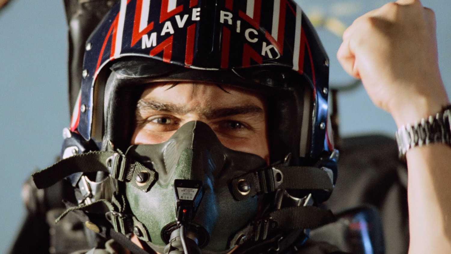 Tom Cruise in Top Gun.