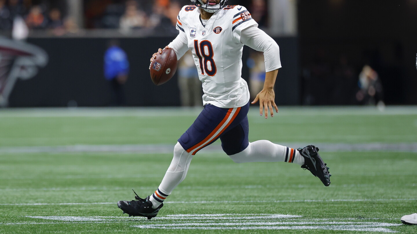 NFL fines Caleb Williams $11,941 for displaying "unauthorized logo" on his shoes in Week 6