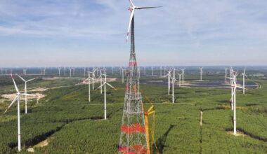 Germany’s telescoping wind turbine becomes world’s tallest