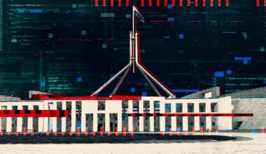 Graphic art of parliament house in canberra
