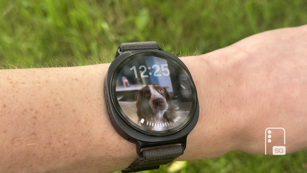 Galaxy Watch 9 on Josh’s wrist in sunlight