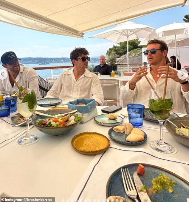 Braxton Berrios and Charles Leclerc were seen spending time together in France