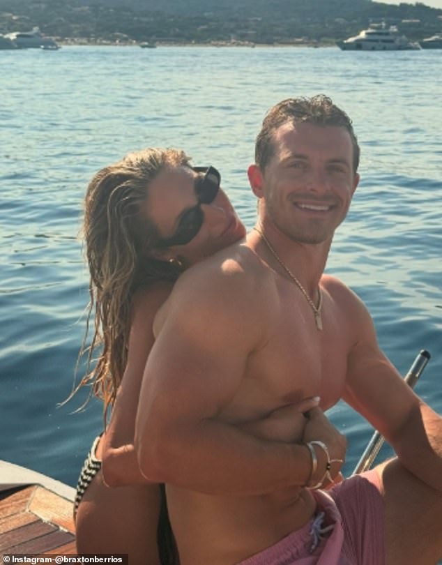 Berrios also shared a sweet picture of him and Earle posing near the water during the trip