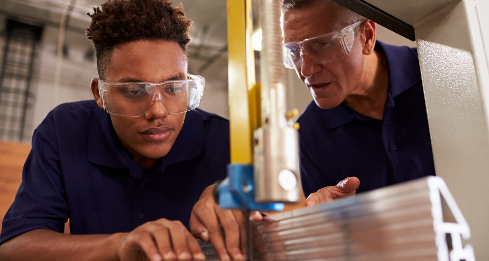 Young person in the workplace