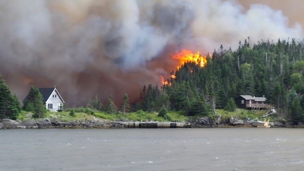 No significant growth of Chance Harbour wildfire on Wednesday, says fire duty officer