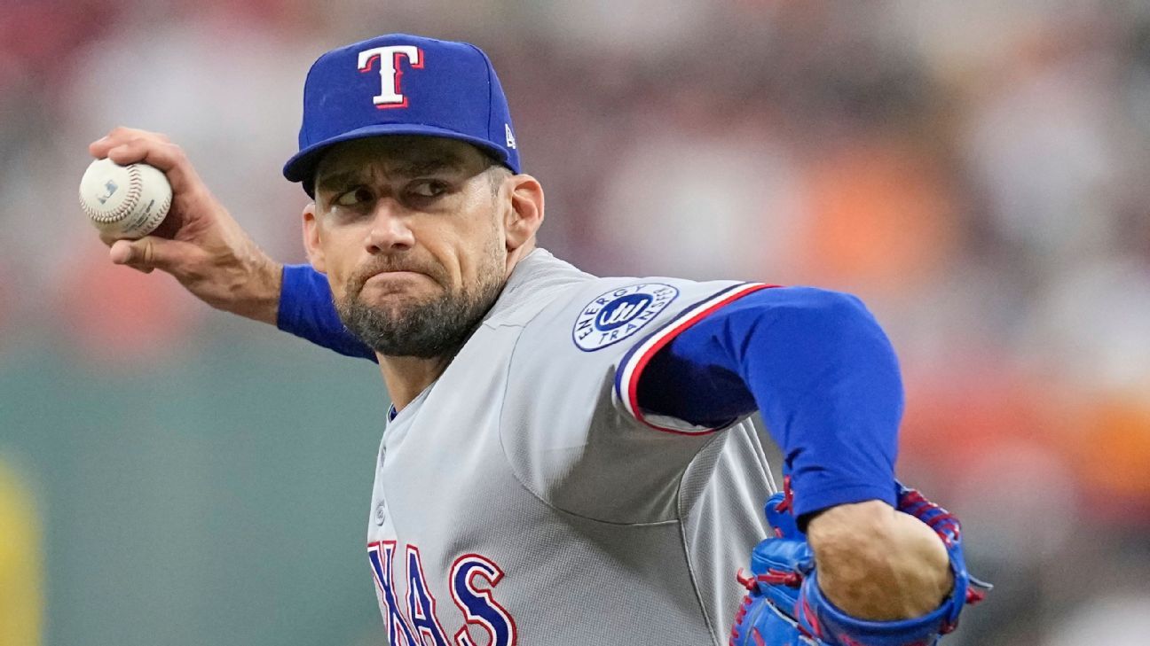 Rangers' Nathan Eovaldi (stiff back) set to start Friday