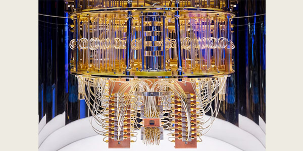 Inside an IBM Quantum System One, photo courtesy of IBM