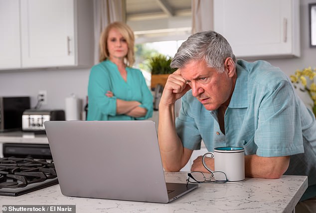 Almost one in five - or 2.4 million - older people have limited use of the internet and use it less than once a month or not at all, according to Age UK research (stock image)
