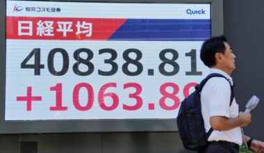 Asian markets gain, with Japan's Nikkei up more than 3%, lifted by deal on Trump's tariffs
