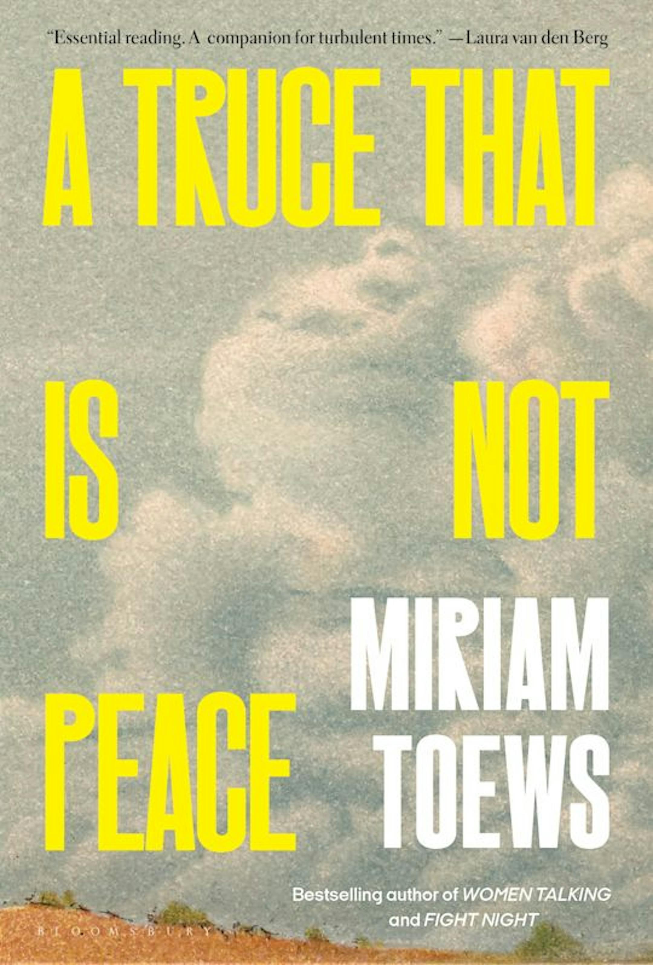 cover of A Truce That Is Not Peace is a painting of a cloudy sky