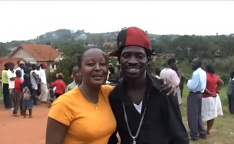 Bobi Wine with Faridah Nambi in 2009