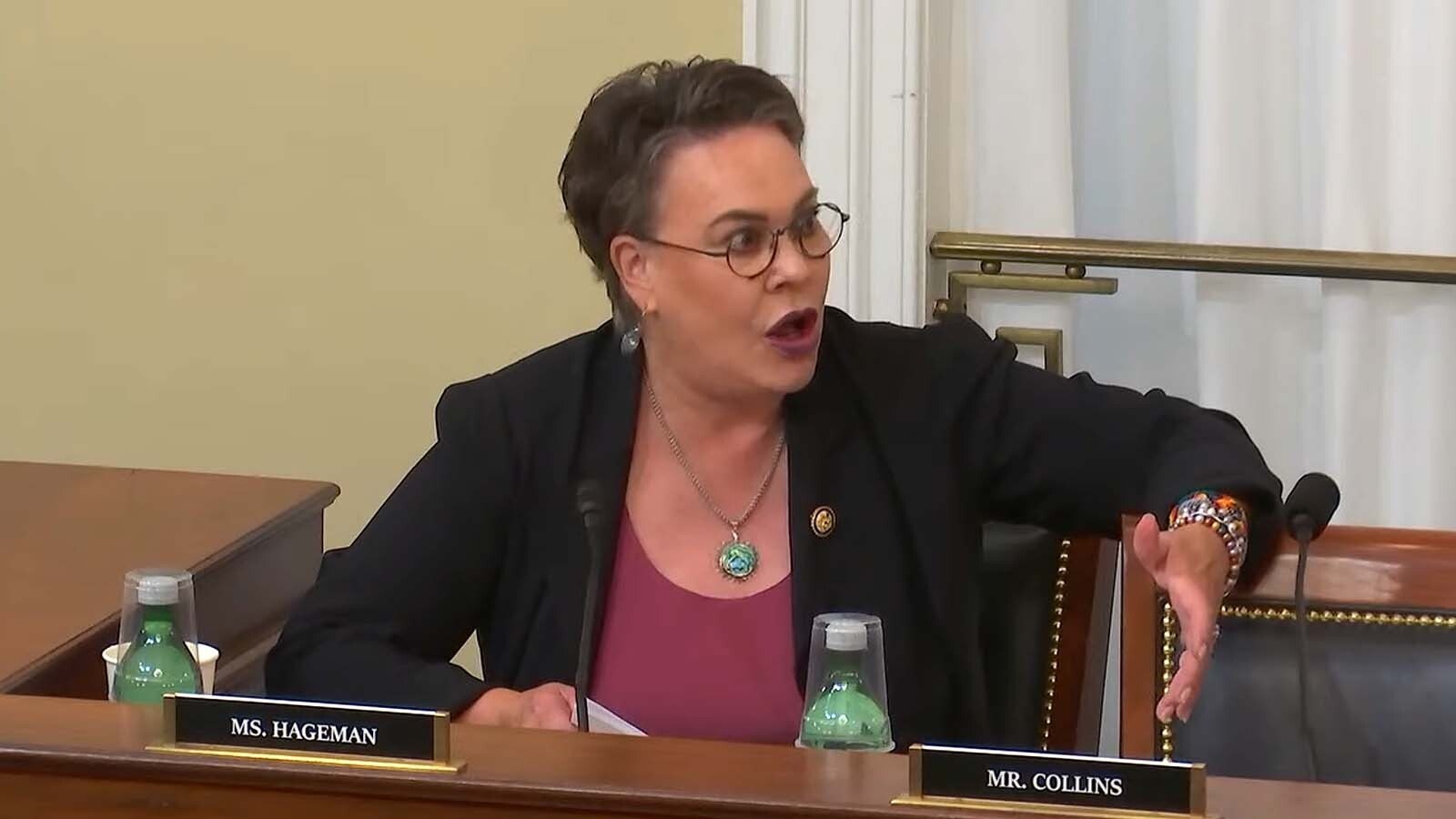 U.S. Rep. Harriet Hageman, R-Wyoming, testifies for the U.S. House Natural Resources Committee on Tuesday, July 15, 2025, for her bill that would delist grizzly bears and bar judges from overruling the delisting.