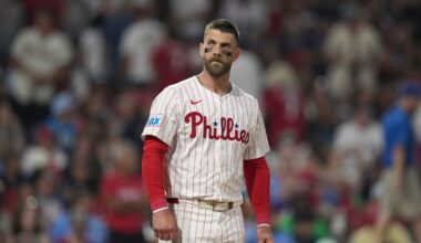 Report: Phillies' Bryce Harper involved in altercation with commissioner Rob Manfred