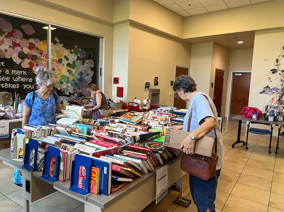 Friends of the Library Summer Book Sale Draws Shoppers from Near and Far