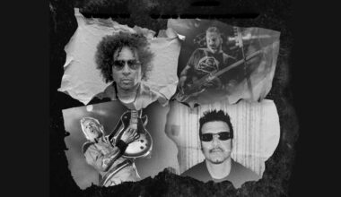 King Ultramega publicity collage featuring shots of William DuVall, Bill Kelliher, Mark Menghi and Charlie Benante