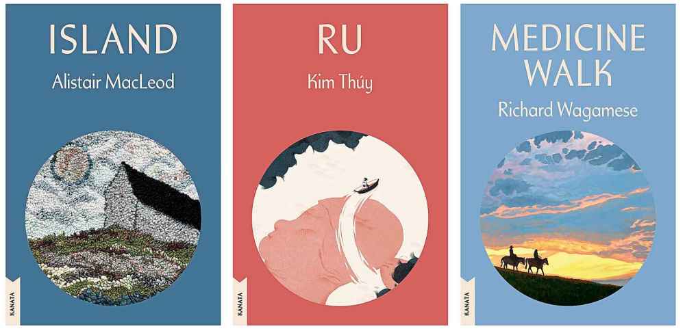 Island by Alistair MacLeod, Ru by Kim Thúy, and Medicine Walk, by Richard Wagamese were all previously released works of fiction and non-fiction. As part of Kanata Classics, the books will feature new packaging and introductions.
