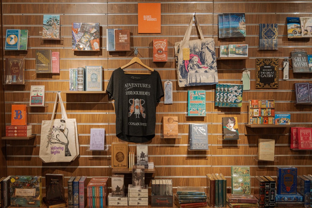 Various books and merchandise displayed at the Fully Booked branch in Bonifacio High Street, Manila, Philippines, on Thursday, April 17, 2025.