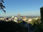 Downtown Portland seen from Goose Hollow on Jul 28, 2025.