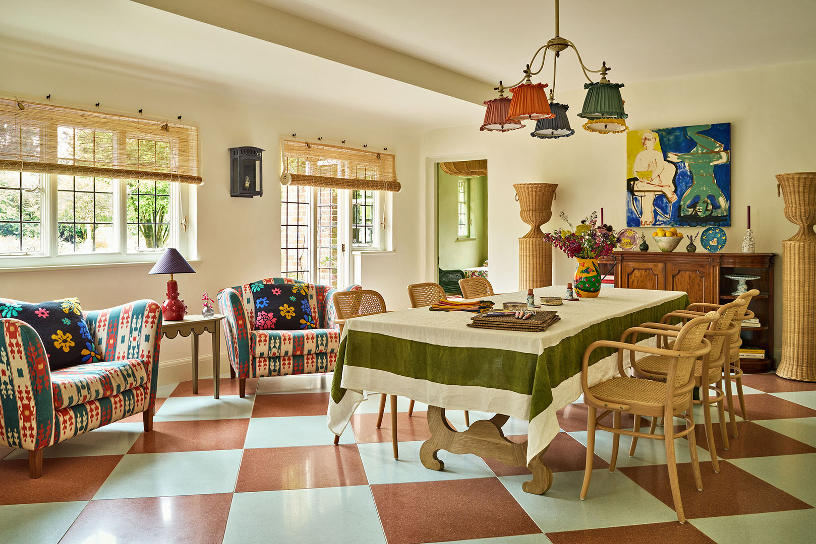checkered kitchen floors