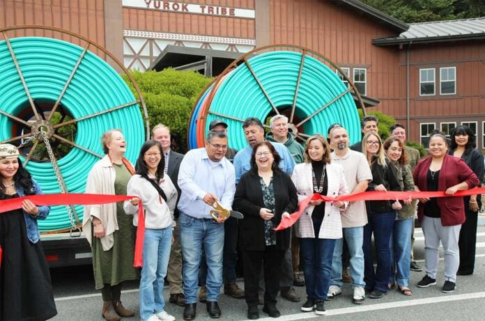 Yurok Tribe broadband ribboncutting