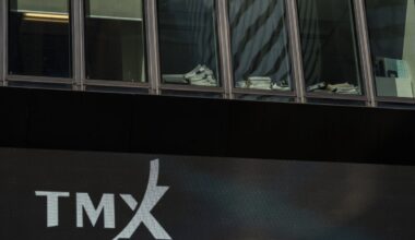 S&P/TSX composite index makes gains while U.S. markets dip