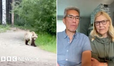 Couple recounts frightful encounter with grizzly bear