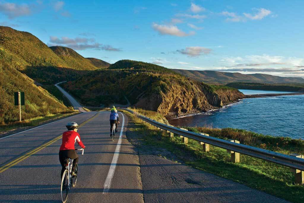 bicycle touring on a stunning route along the Cabot Trail